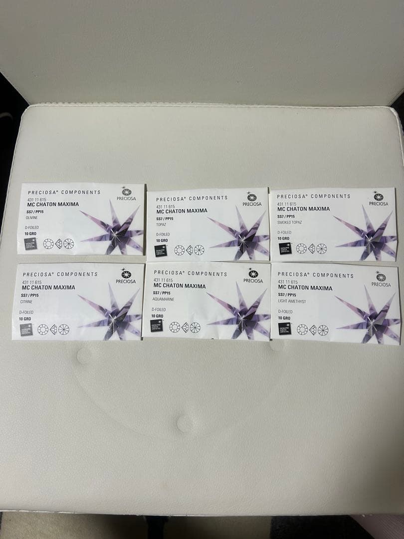 プレシオサVカットチャトンPP15まとめ売り　（バラ売り可）