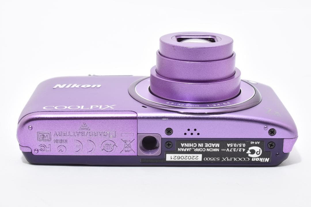 Nikon COOLPIX S3500コンパクトデジタルカメラ パープル ニコン