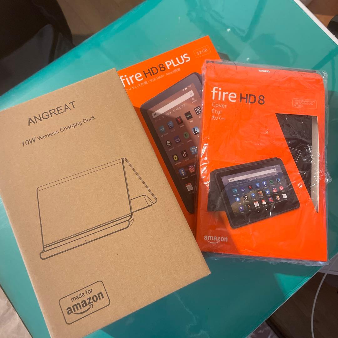 Amazon fire タブレット　保護シート　ケース　充電スタンド付き