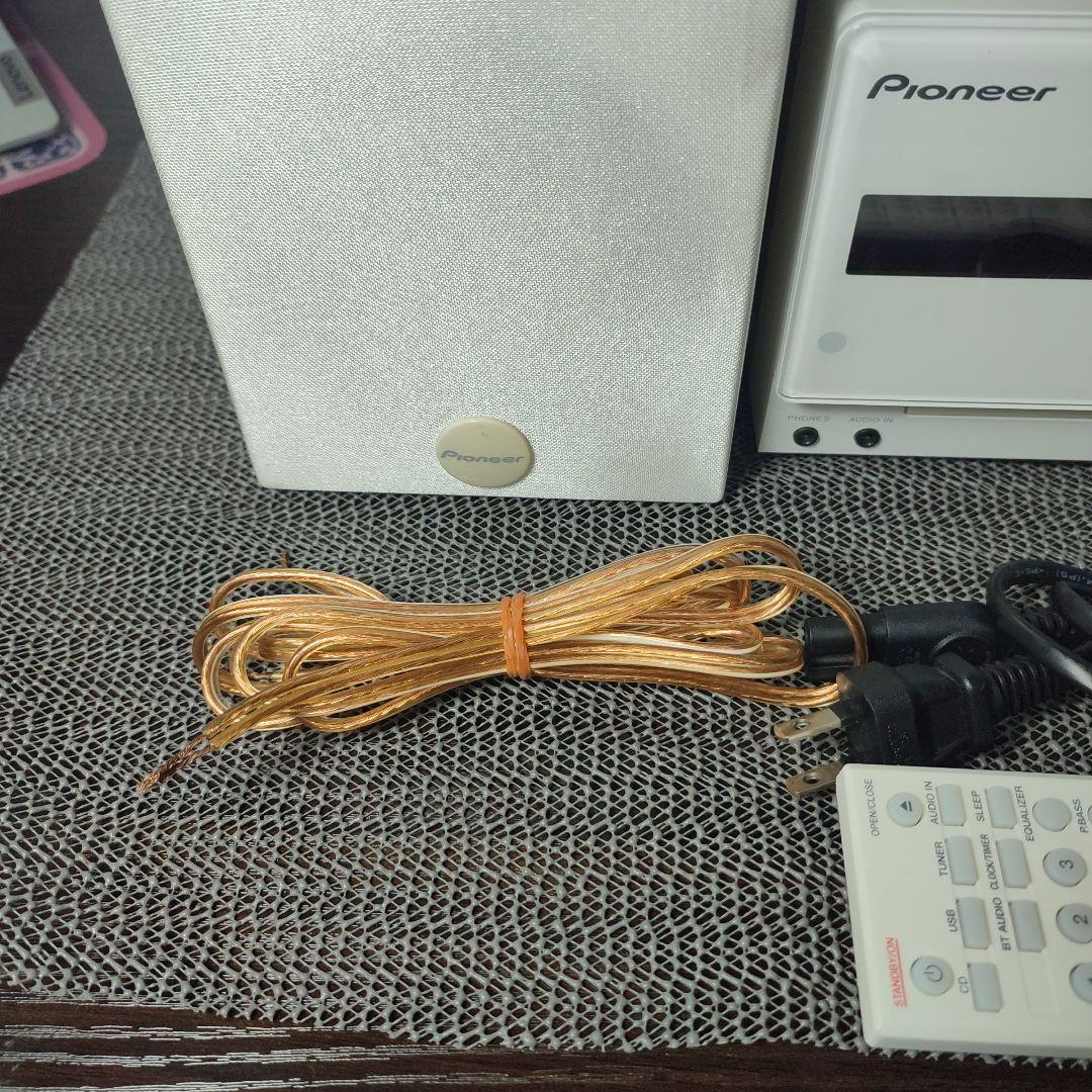 Pioneer ミニコンポ X-CM32BT-W（ホワイト） リモコン付き