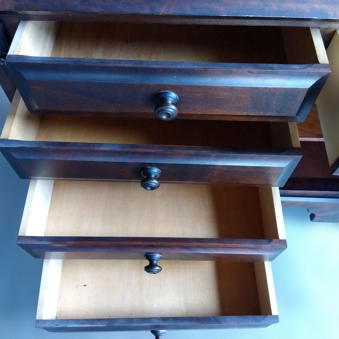 ライティングビューロー　北海道民芸　アンティーク　チェスト　学習机