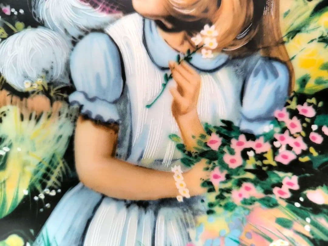 限定品 不思議の国のアリス 日本未発売 ウサギ 猫 陶器 絵皿 プレート飾り皿