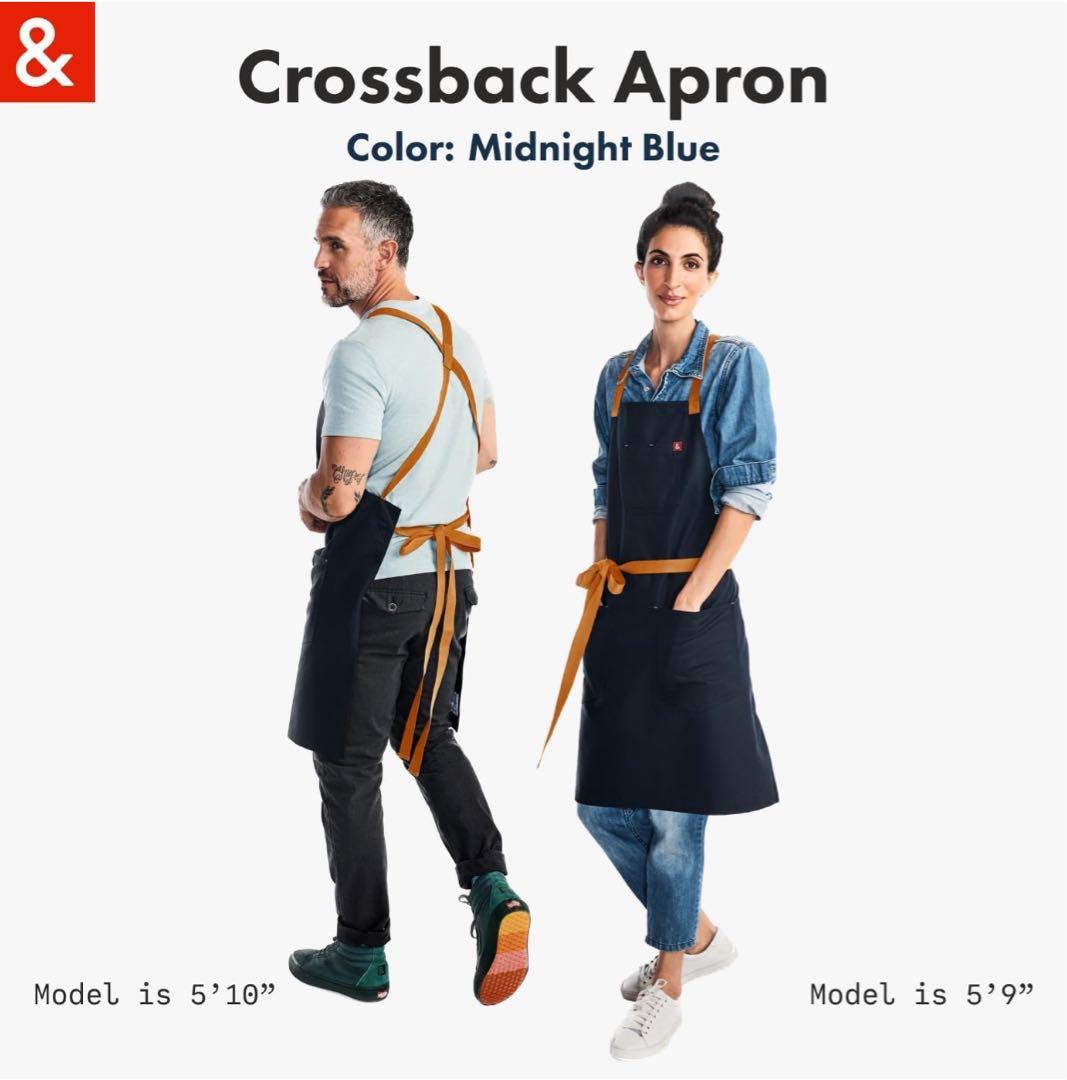【未使用、美品】Crossback Apron 100%コットン
