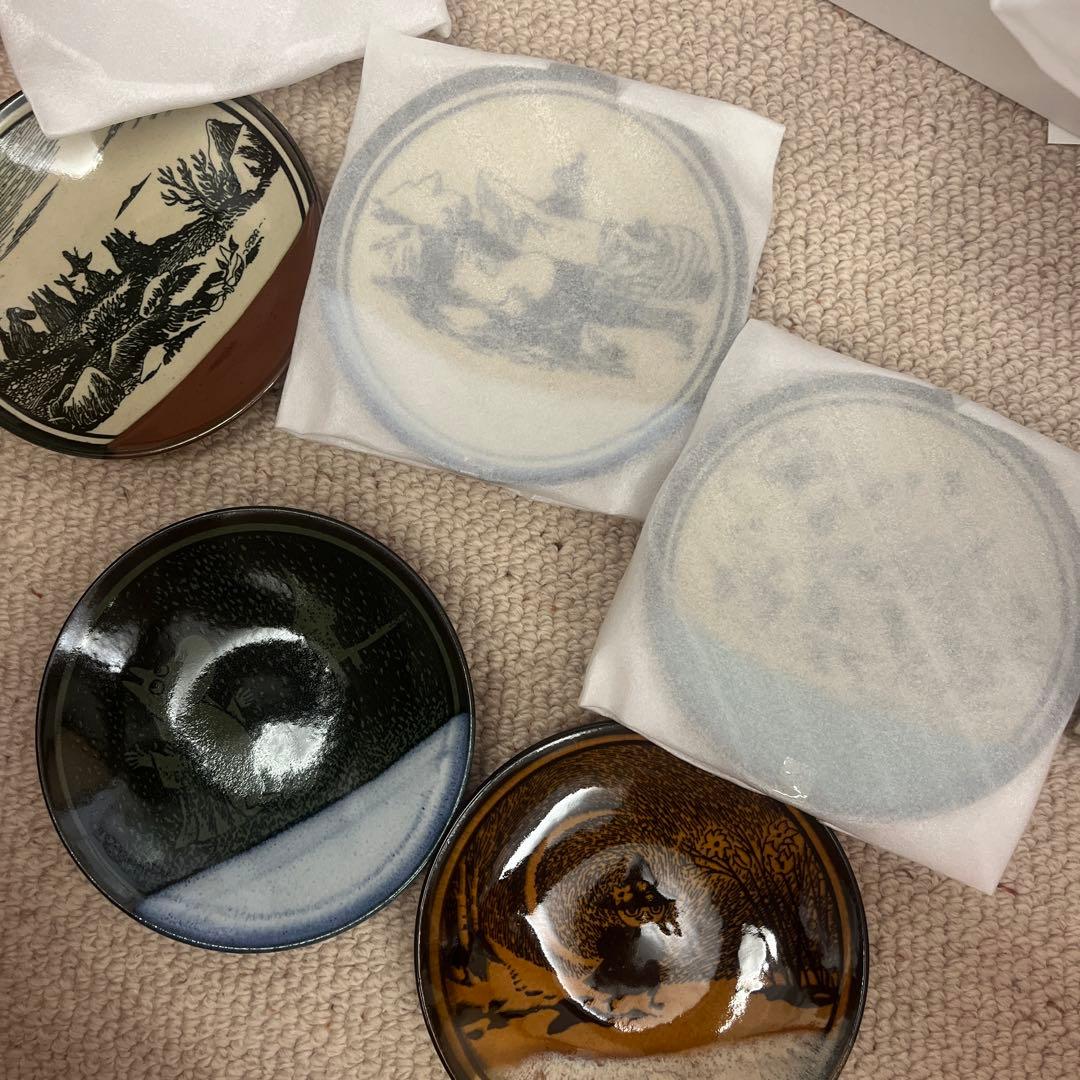 amabro MOOMIN MASHIKO POTTERY 益子焼 5枚セット