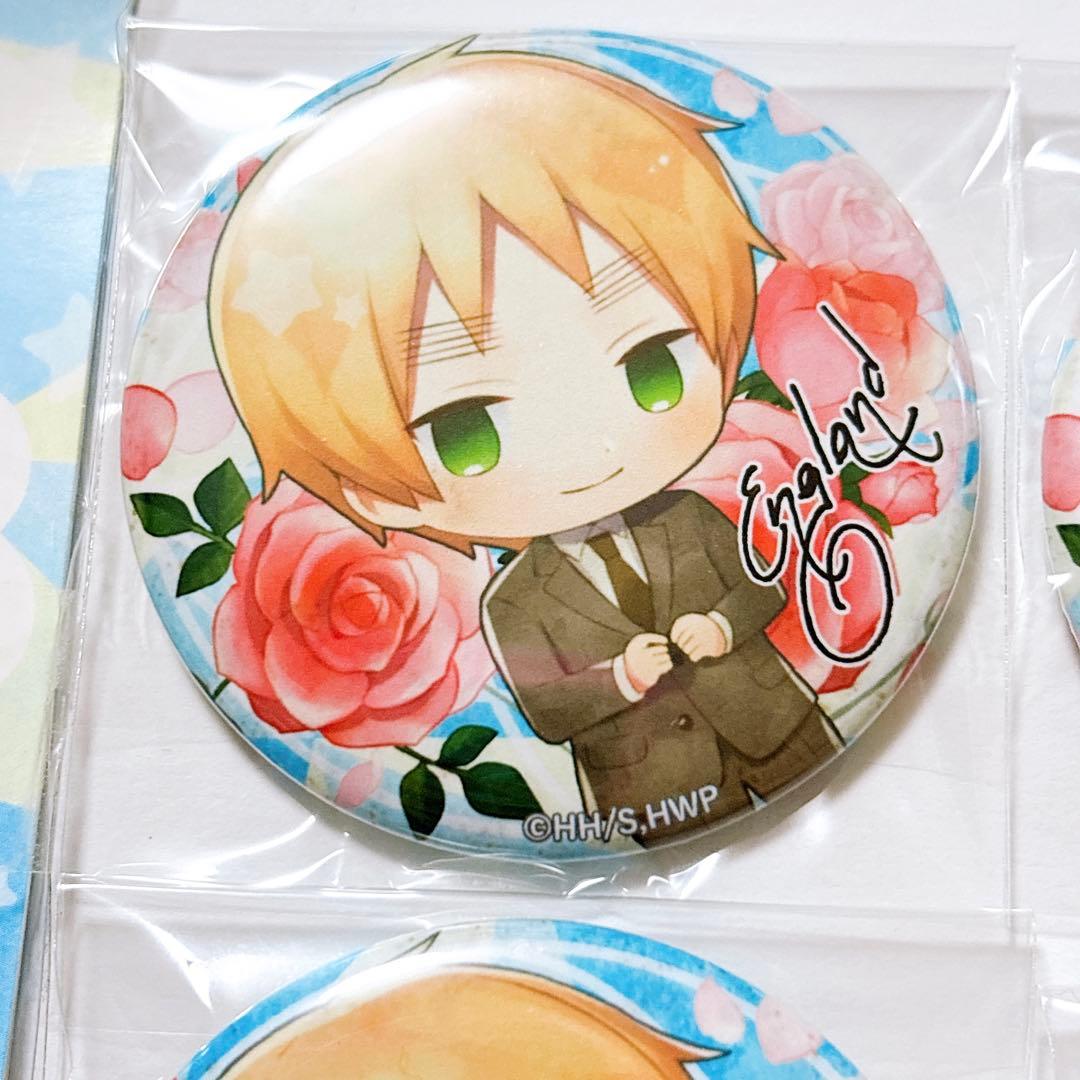 ヘタリア イギリス きゃらふろる 缶バッジ アクリルキーホルダー 5点セット