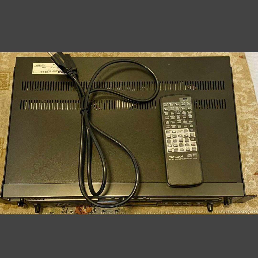 【美品】TASCAM MD-CD1 タスカム CDデッキ リモコン付き ③