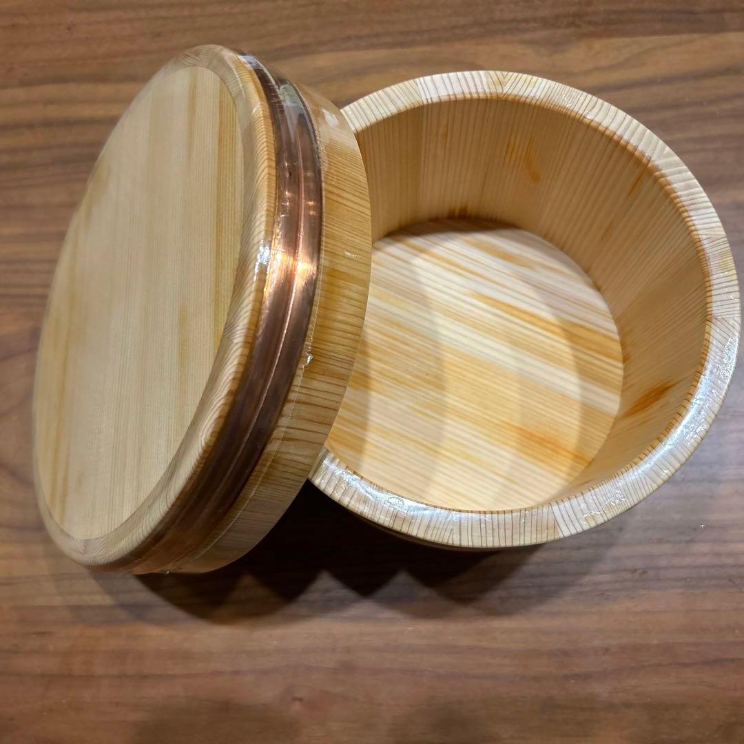 【未使用】　日本橋　木屋　江戸びつ(おひつ) 約３合