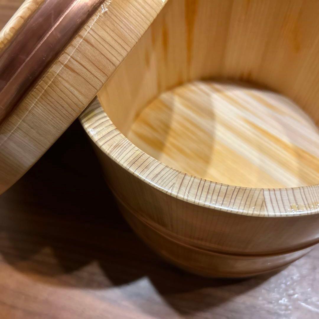 【未使用】　日本橋　木屋　江戸びつ(おひつ) 約３合