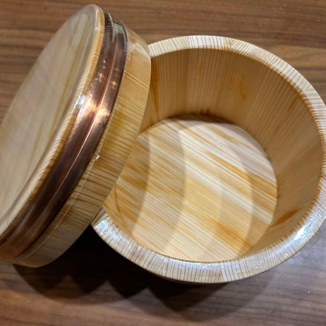 【未使用】　日本橋　木屋　江戸びつ(おひつ) 約３合