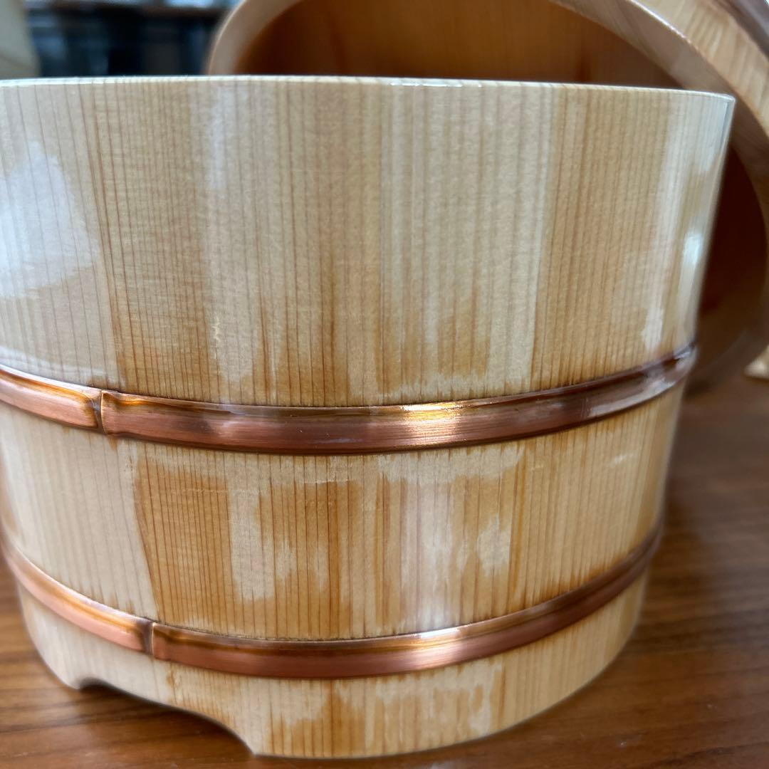 【未使用】　日本橋　木屋　江戸びつ(おひつ) 約３合