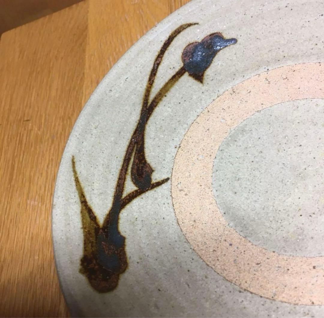 益子焼　浜田庄司　鐡絵皿　箱無し