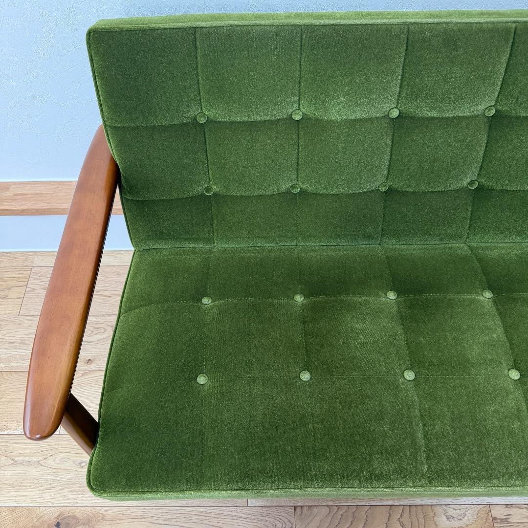 ✳︎週末のお値引き✳︎【美品】カリモク６０　Kチェア　２シーター　モケットグリーン