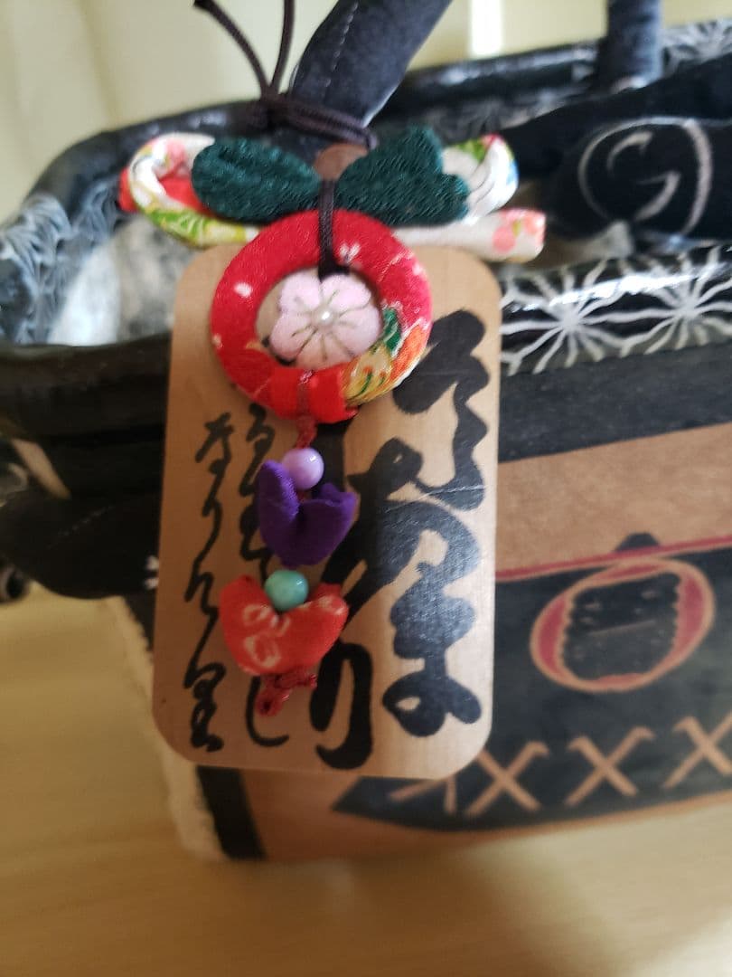 一閑張り　一閑張りバッグ　古文書　着物　帯　和紙　火消し　浴衣　大正　法被　帆布