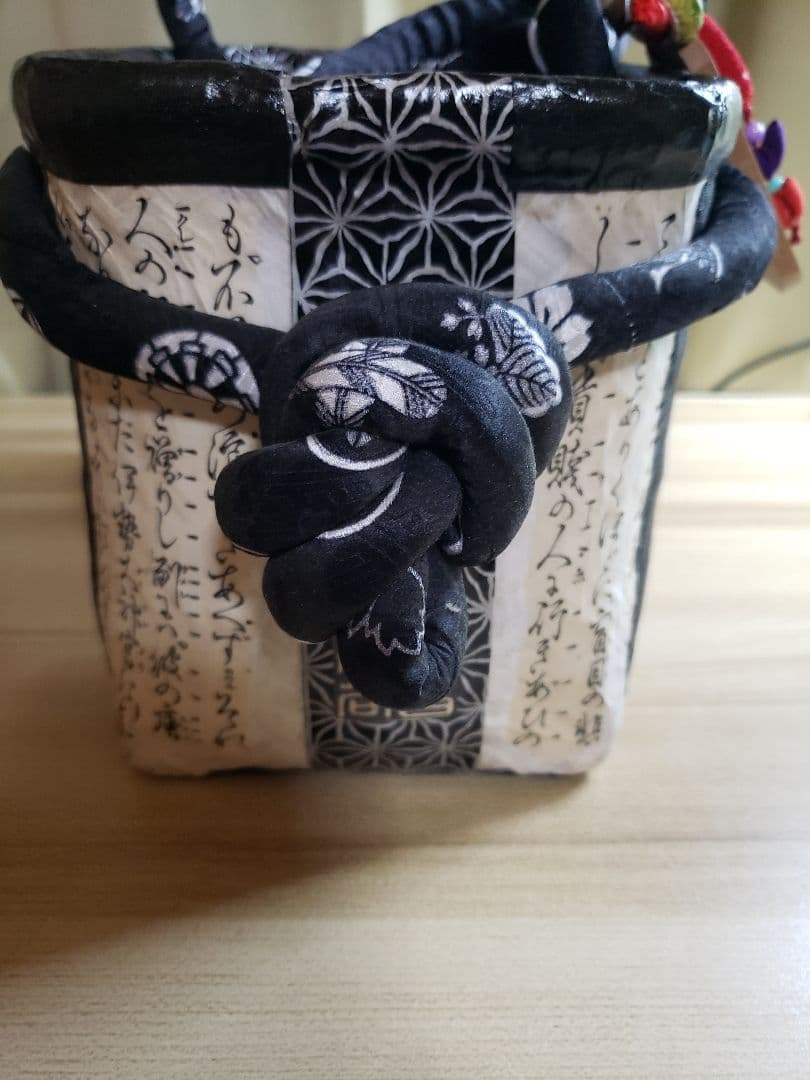 一閑張り　一閑張りバッグ　古文書　着物　帯　和紙　火消し　浴衣　大正　法被　帆布