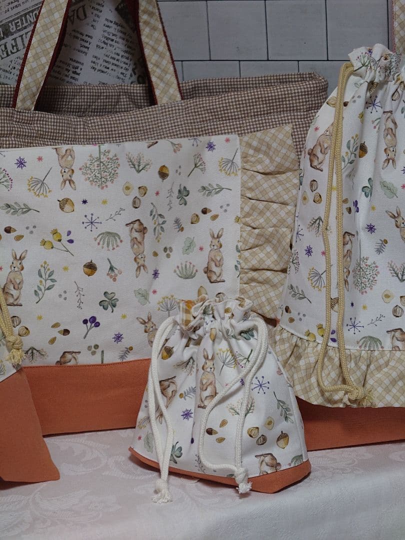 入学入園セット　ミルキーラビット　5点セット　フリル　Milky rabbit