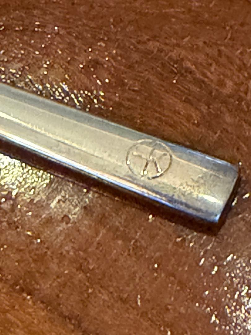 26g ラッキーsilver ラッキーウッド 洋白銀器 スプーン