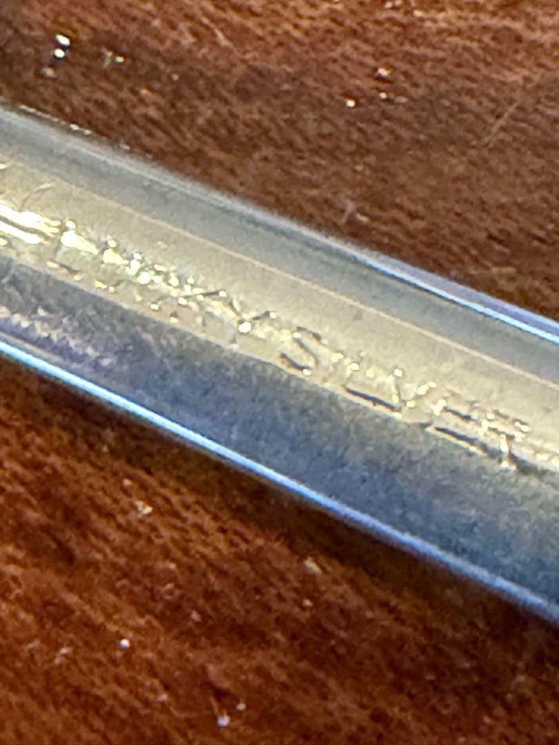 26g ラッキーsilver ラッキーウッド 洋白銀器 スプーン