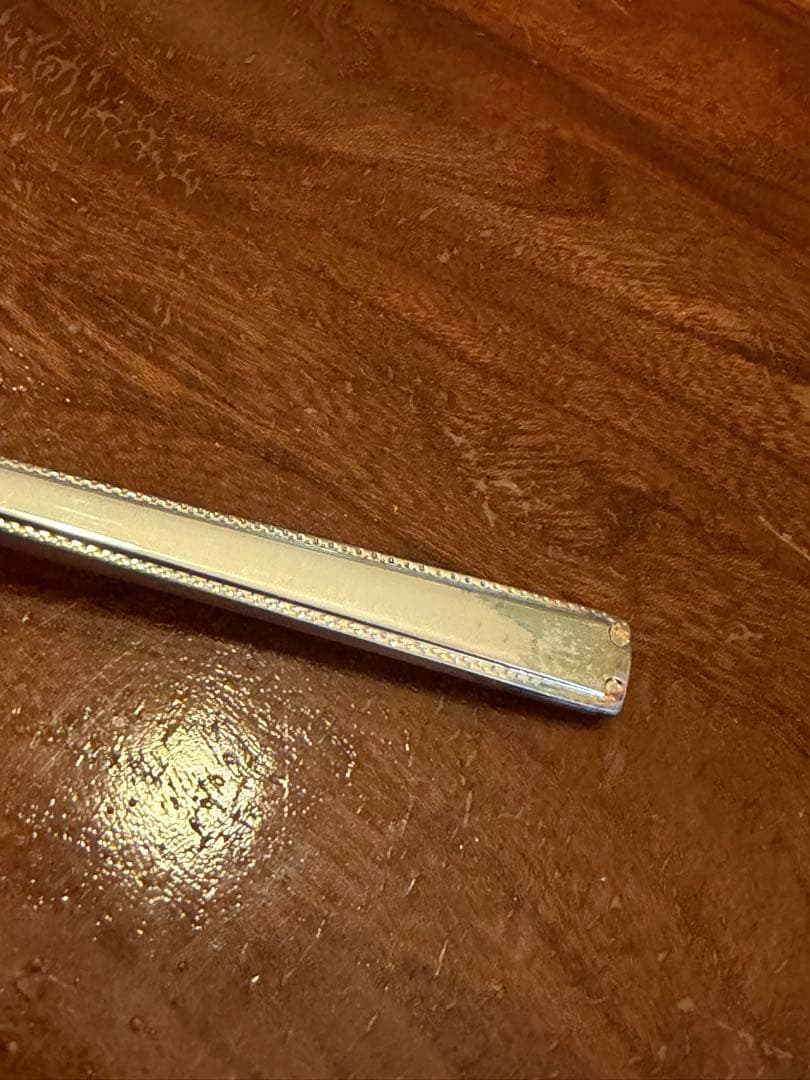 26g ラッキーsilver ラッキーウッド 洋白銀器 スプーン