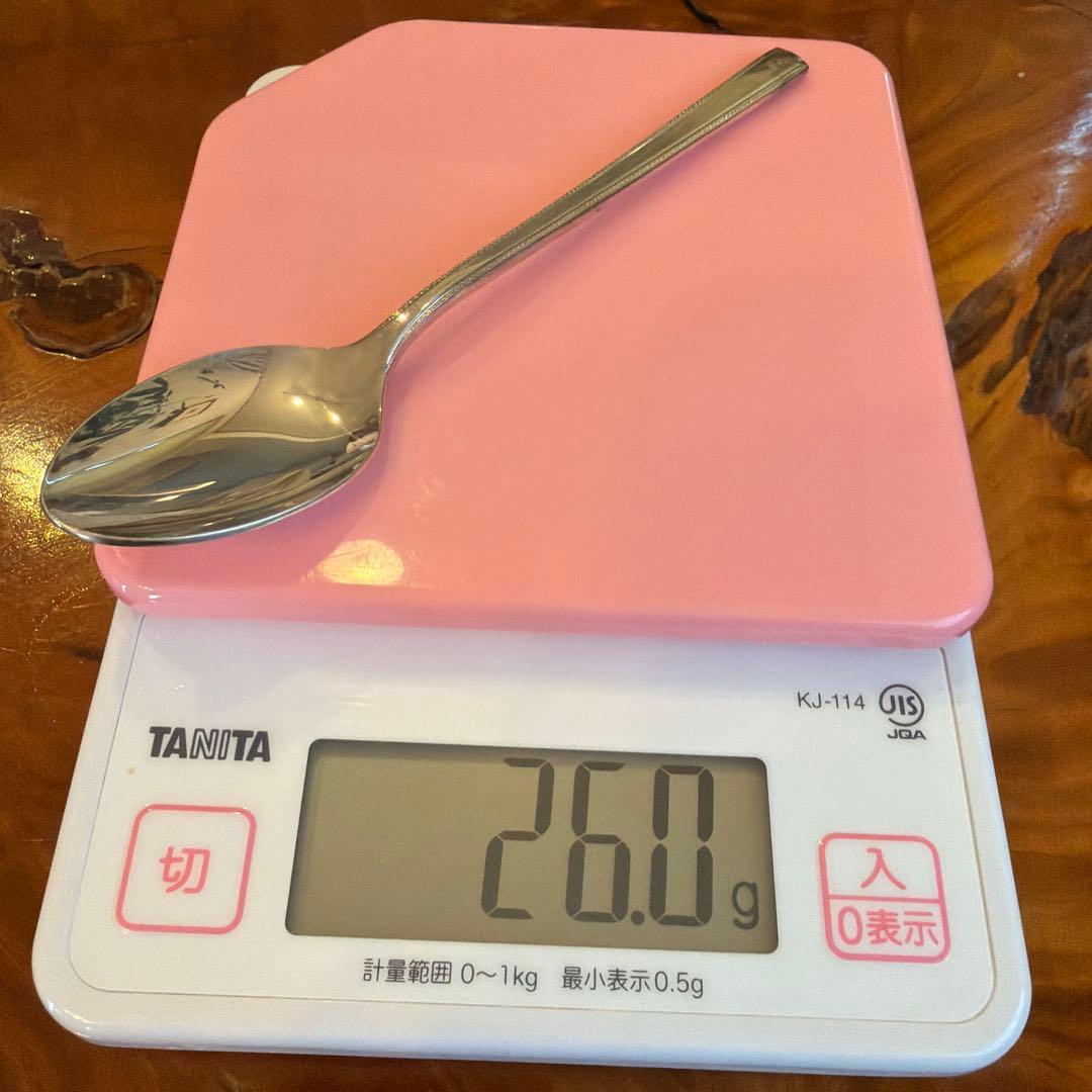 26g ラッキーsilver ラッキーウッド 洋白銀器 スプーン