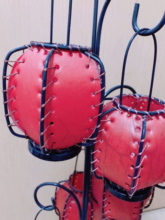 値下げ///中華風灯籠赤