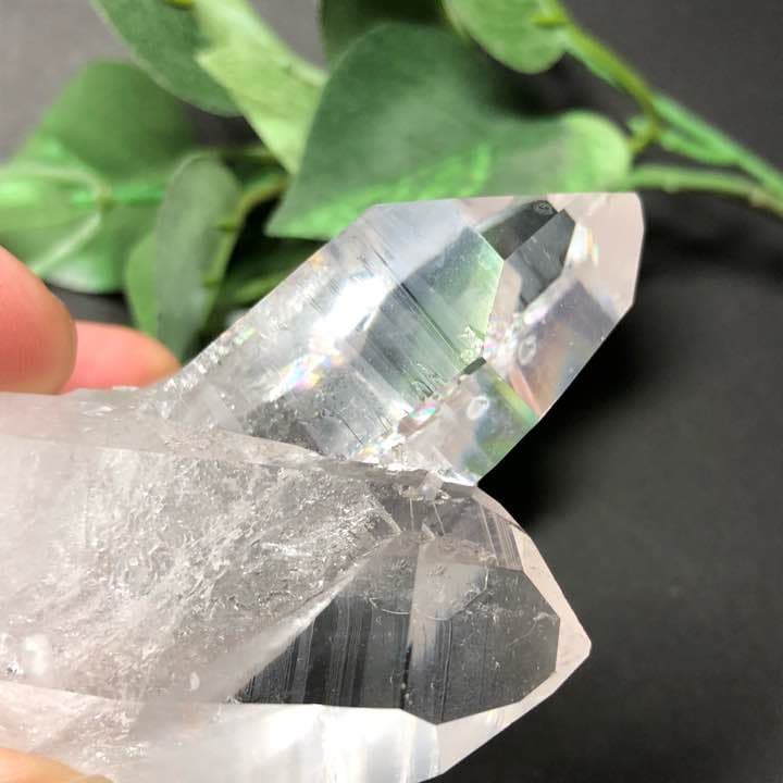 レムリアンクラスターレインボー(130g)(Brasil)インテリアストーン