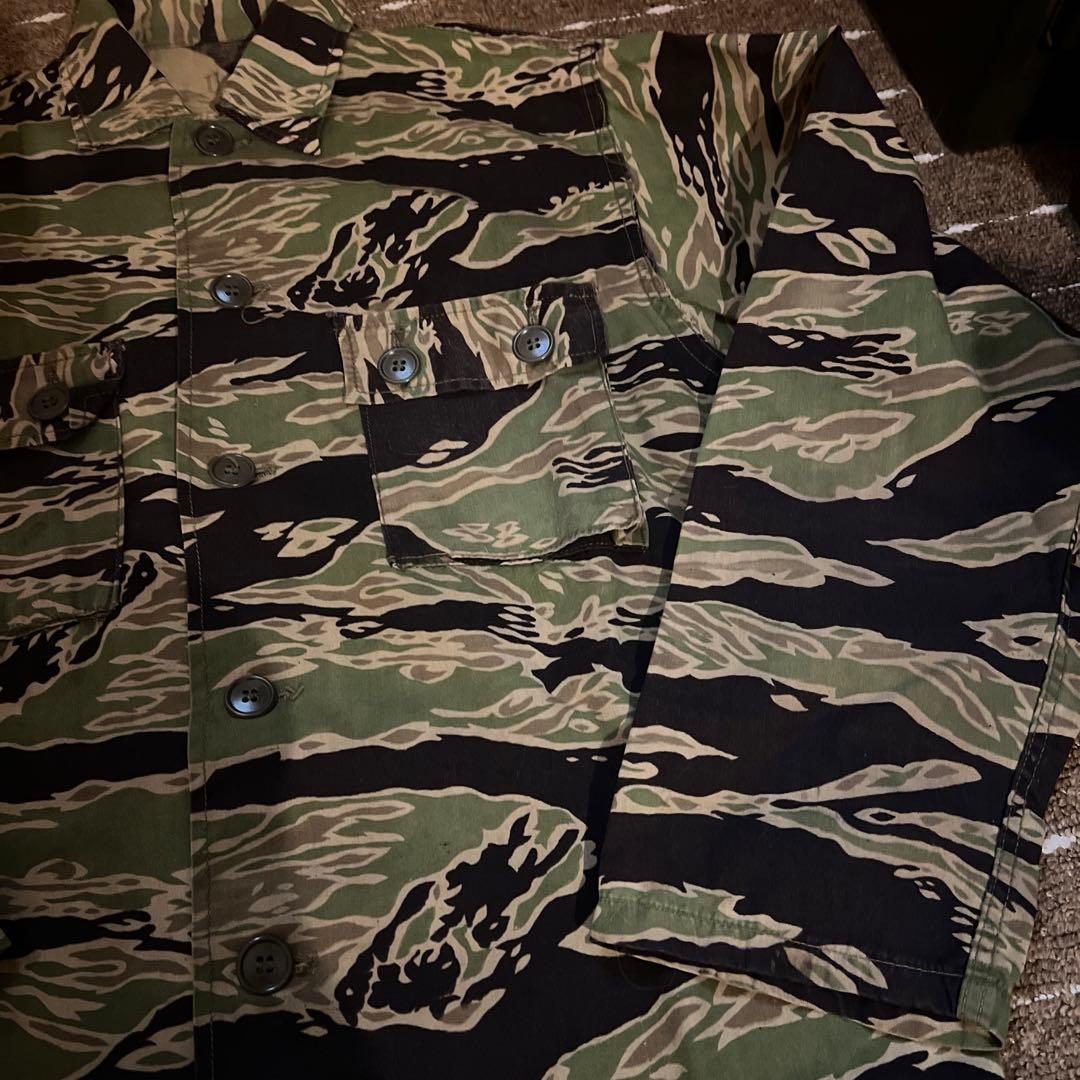 実物　60年代　米軍　ベトナム戦　タイガーカモ　タイガーストライプ