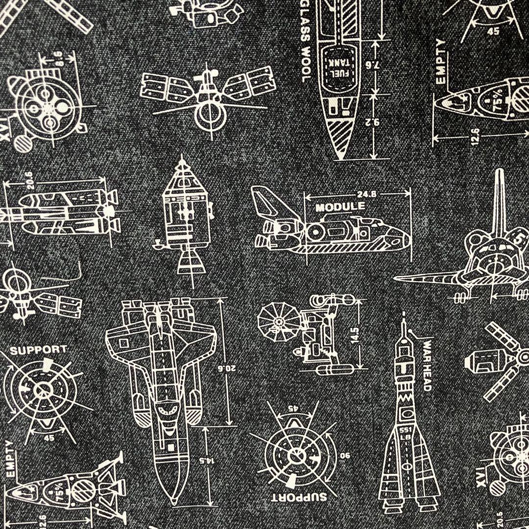 入園　入学　オーダー　生地見本　宇宙