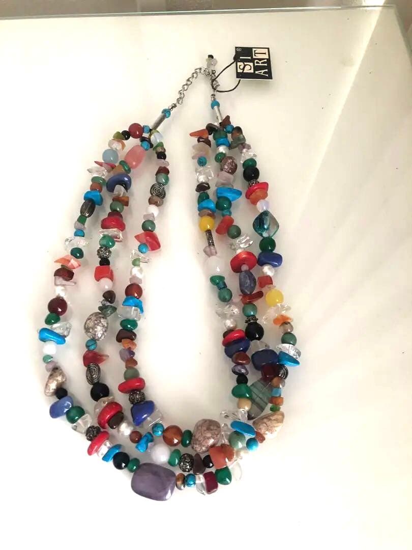 ハンガリー(ヨーロッパ)で購入　ハンドメイド一点物　天然石ネックレス