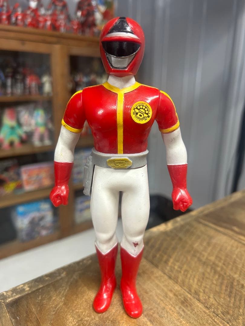 【激レア】科学戦隊ダイナマン　面取れ　ソフビ　フィギュア　当時もの ポピー製