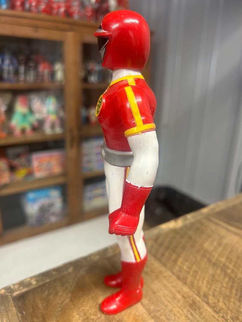 【激レア】科学戦隊ダイナマン　面取れ　ソフビ　フィギュア　当時もの ポピー製