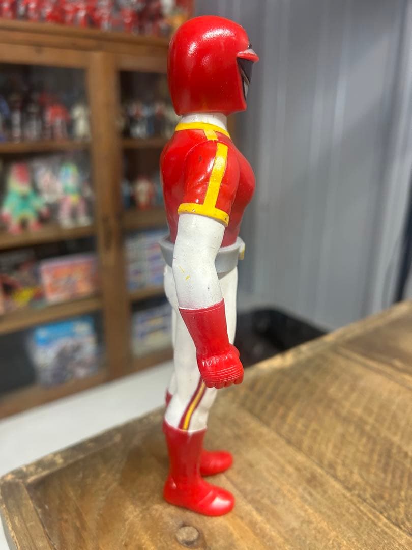 【激レア】科学戦隊ダイナマン　面取れ　ソフビ　フィギュア　当時もの ポピー製