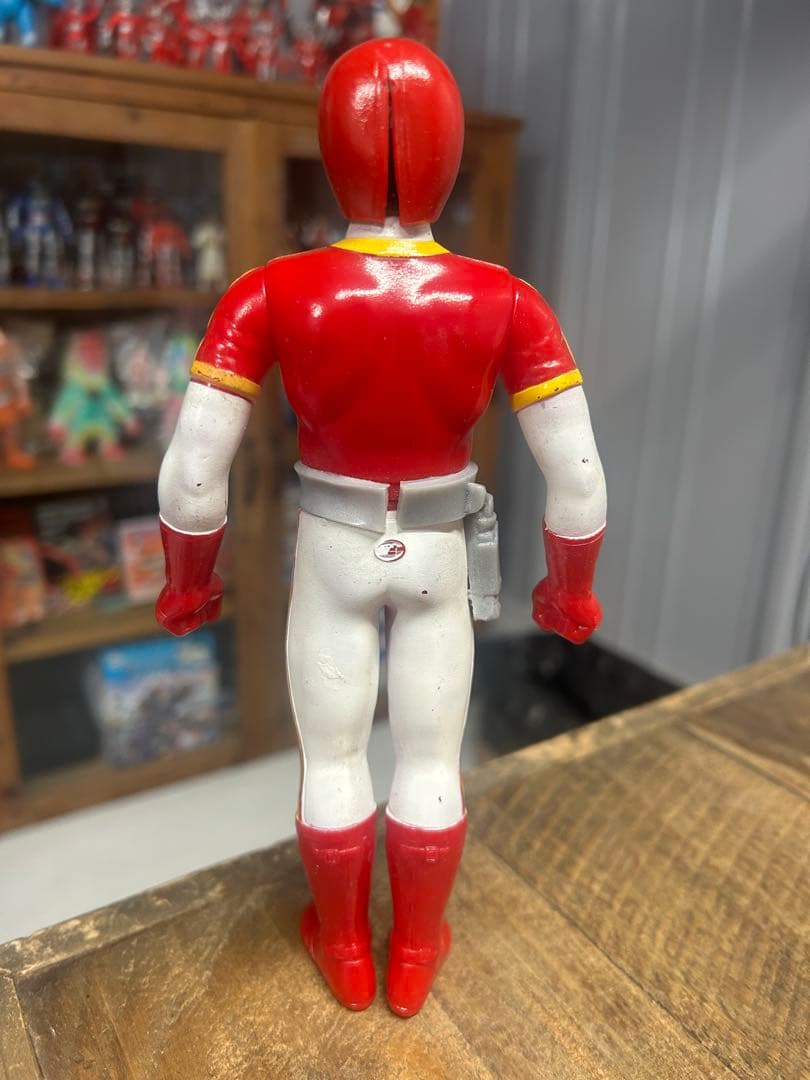 【激レア】科学戦隊ダイナマン　面取れ　ソフビ　フィギュア　当時もの ポピー製