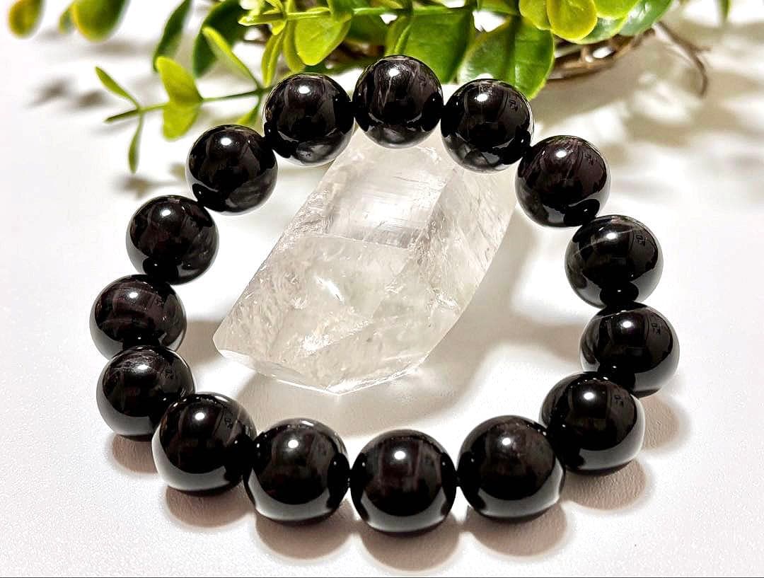 究極品質　幸福を招く聖なる石　幻のライジングブラックナチュラルタイガーアイ