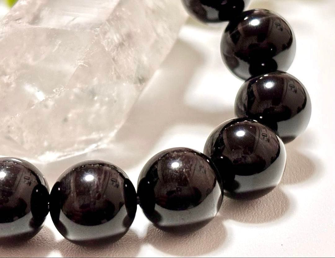 究極品質　幸福を招く聖なる石　幻のライジングブラックナチュラルタイガーアイ