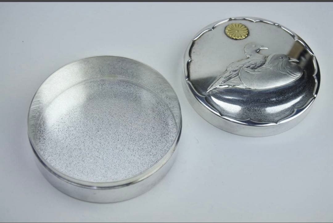 皇室ボンボニエール 天皇陛下 （徳仁皇太子殿下) ご成婚恩賜　純銀ボンボニエール