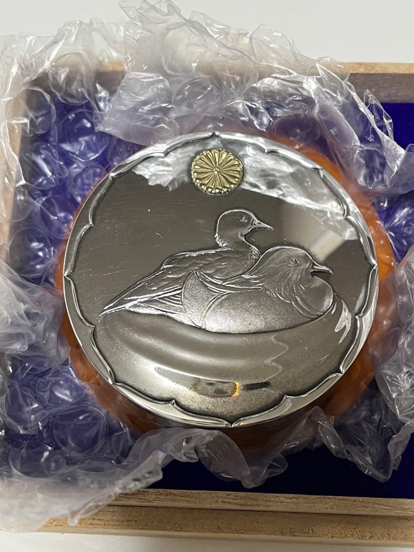 皇室ボンボニエール 天皇陛下 （徳仁皇太子殿下) ご成婚恩賜　純銀ボンボニエール