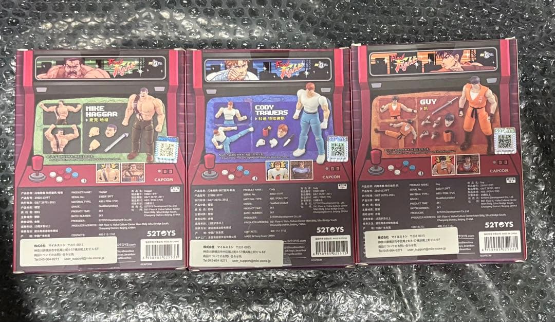 ファイナルファイト 52TOYS フィギュア3体セット ハガー コーディー ガイ