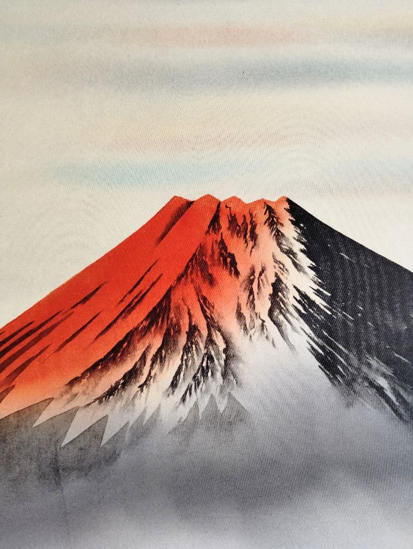 3-9　雅舟　赤富士飛鶴　縁起物