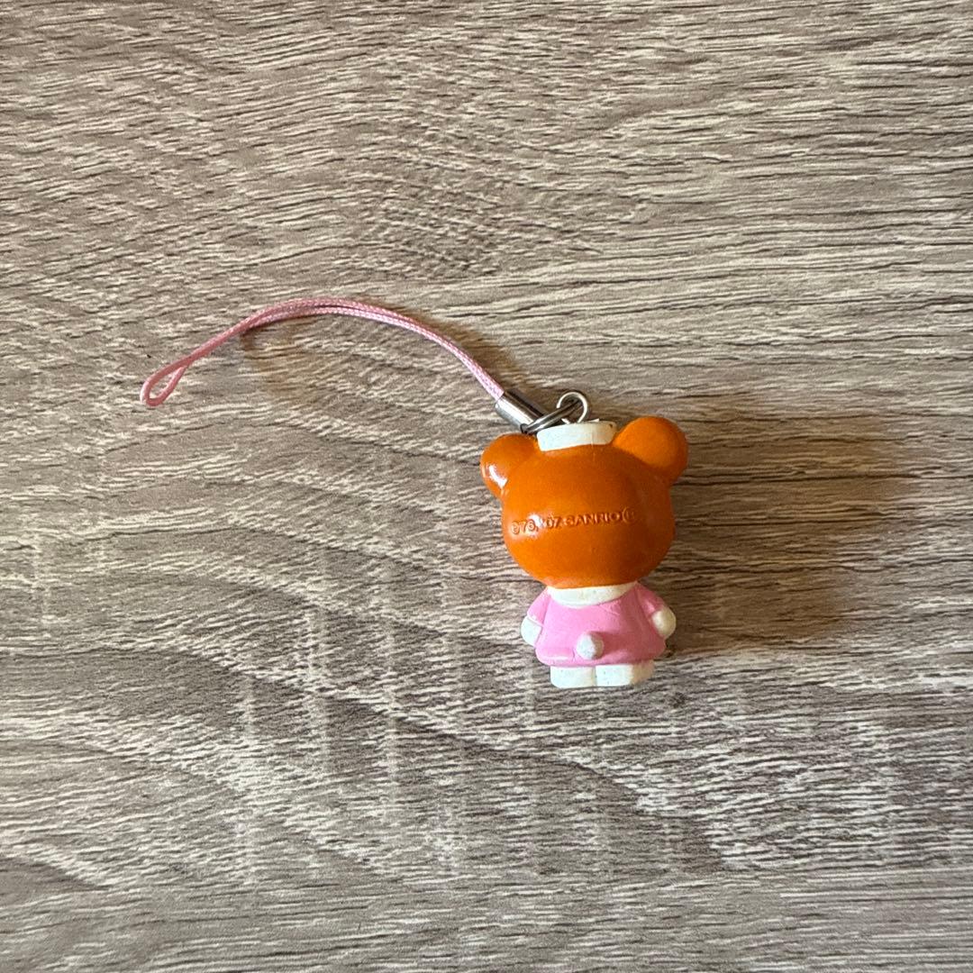【レア】ハローキティ　たまくまちゃん マッキンコラボ 携帯ストラップ　ピンク