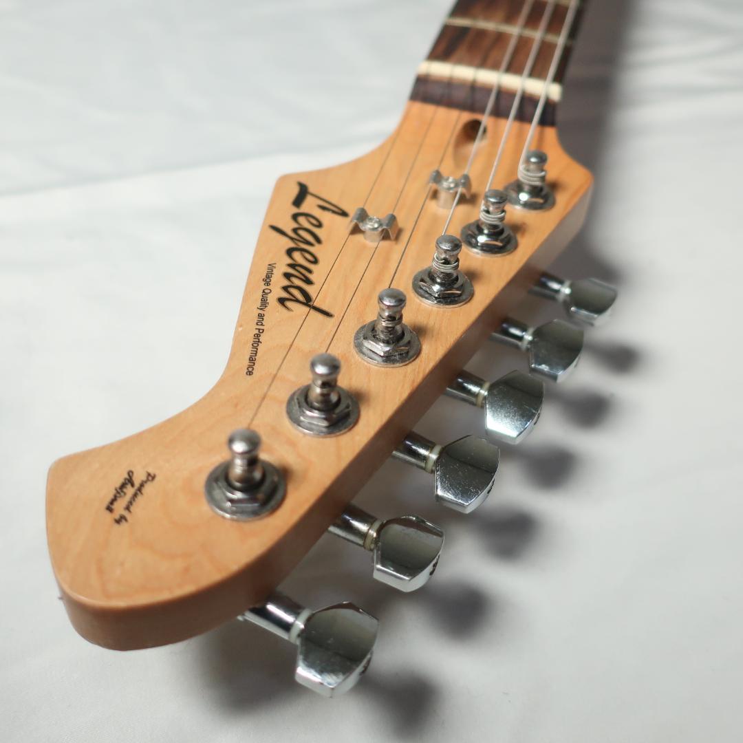 美品 Legend ストラトタイプ エレキギター BK ケース付