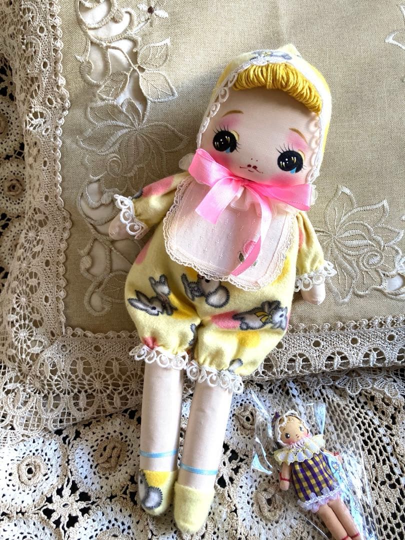 つきもとつきこの文化人形 ヘロヘロ人形 アンティーク着物 大正ロマン 昭和レトロ