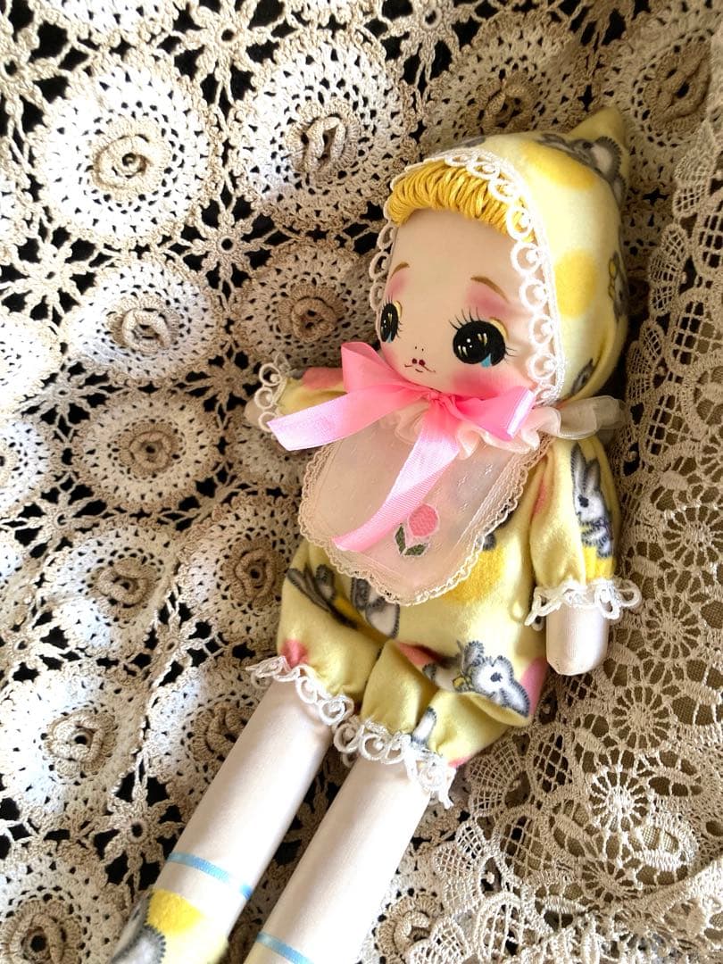 つきもとつきこの文化人形 ヘロヘロ人形 アンティーク着物 大正ロマン 昭和レトロ