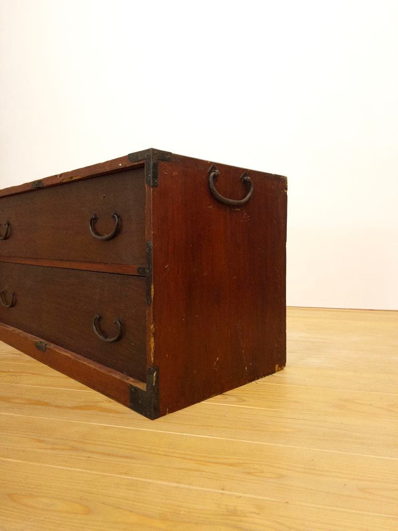 小ぶりのローボード　横幅約92.5㎝　木製　古道具　古家具　和家具　ビンテージ