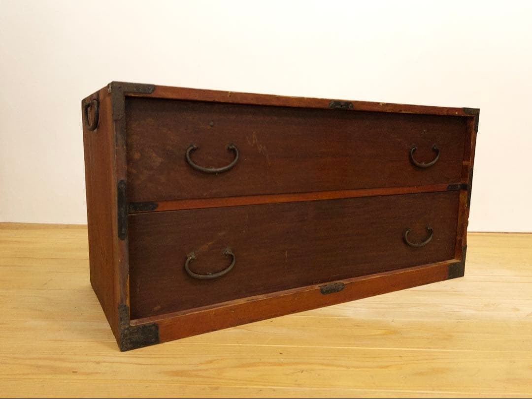 小ぶりのローボード　横幅約92.5㎝　木製　古道具　古家具　和家具　ビンテージ