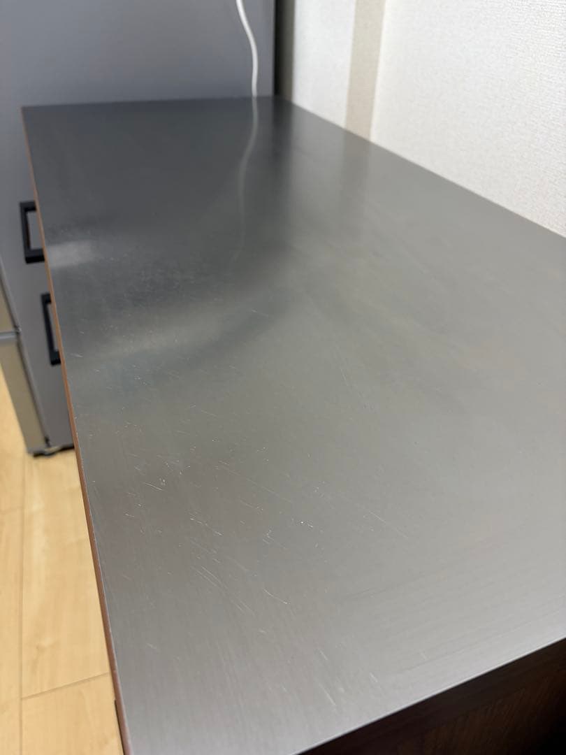 大川家具　キッチンカウンター　家電ラック　ウォールナット　w105