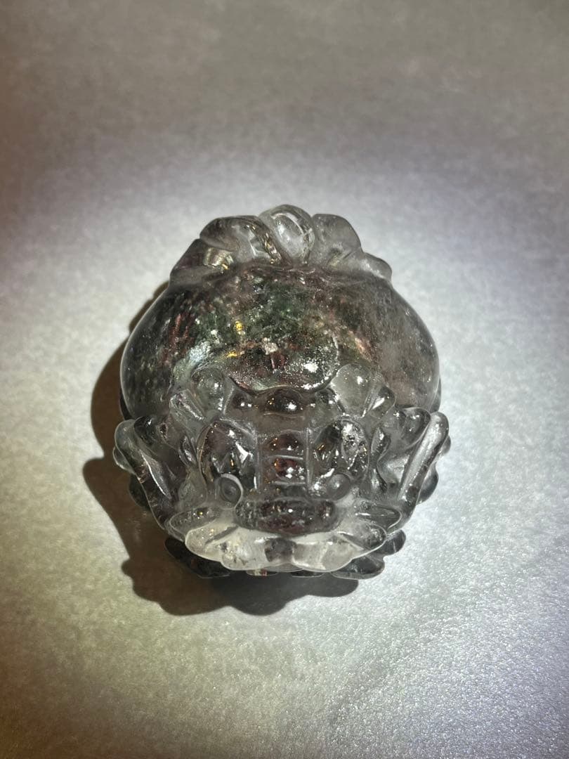 【希少】ガーデンクォーツ　龍亀（ロングイ）置物