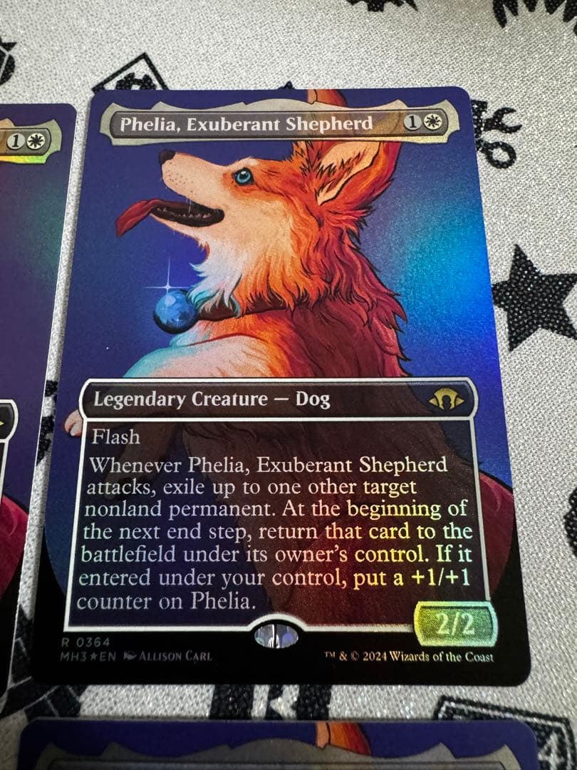 4枚セット 溌剌の牧羊犬、フィリア foil 英語