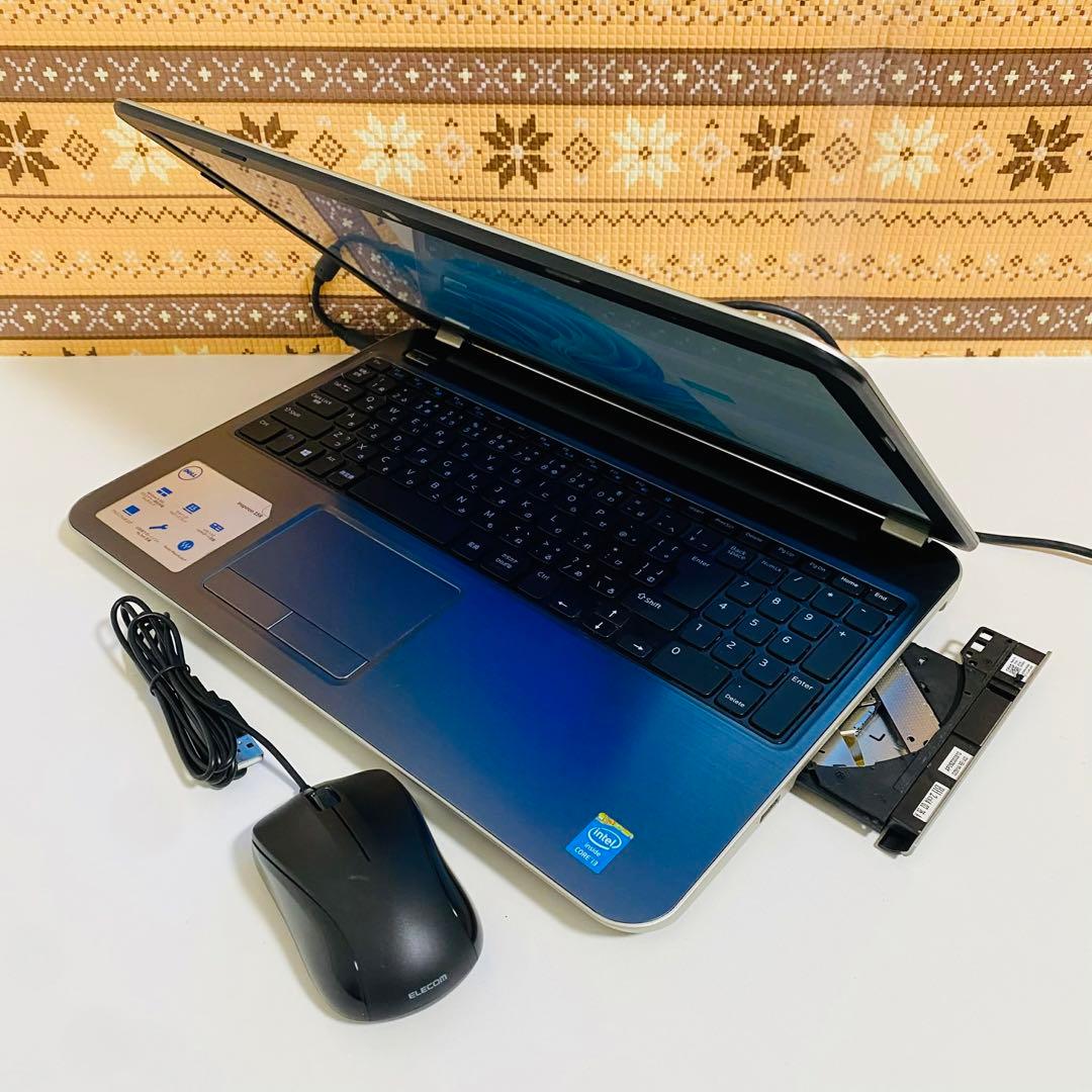 Y139 DellノートパソコンWEBカメラSSD高速Windows11オフィス