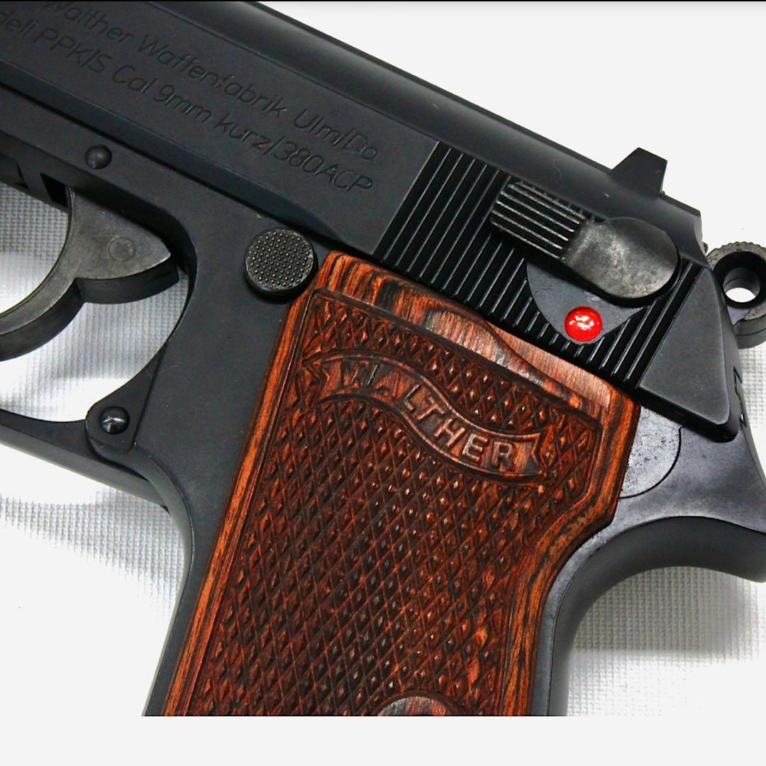 【新品】マルゼン ワルサー PPK/S用 パンドラアームズ 木製グリップ