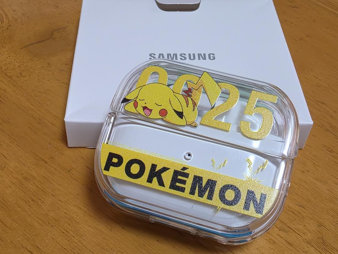 【新品】Samsung Galaxy Buds3 ホワイト、ポケモンケース付き